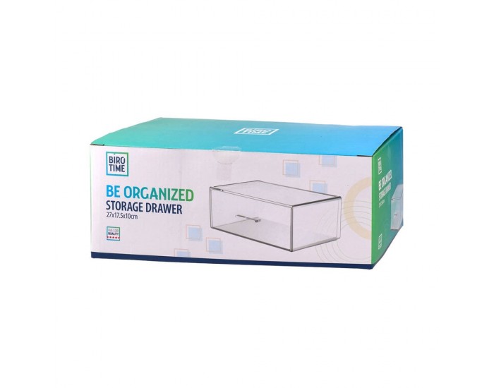 Кутия за съхранение Biro Time Be Organized, с чекмедже, 27 х 17.5 х 10 cm