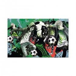 Herma Подложка за бюро Street Soccer, двустранна, 55 х 35 cm, футбол - Herma