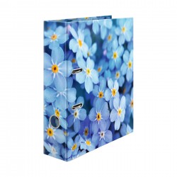 Herma Класьор Flowers, 7 cm, на сини цветя - Herma