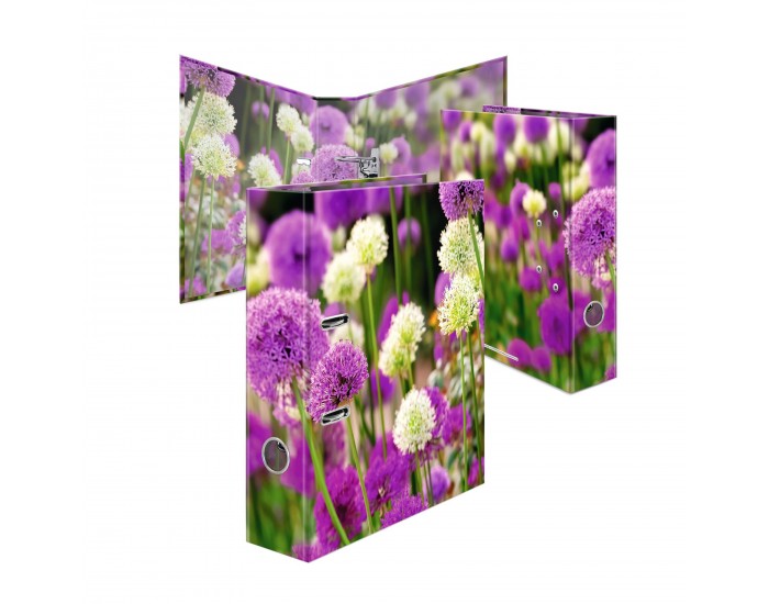 Herma Класьор Flowers, 7 cm, на лилави цветя