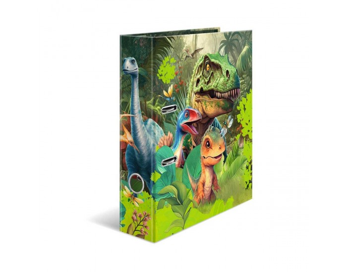 Herma Класьор Dino World, картонен, 7 cm, на динозаври