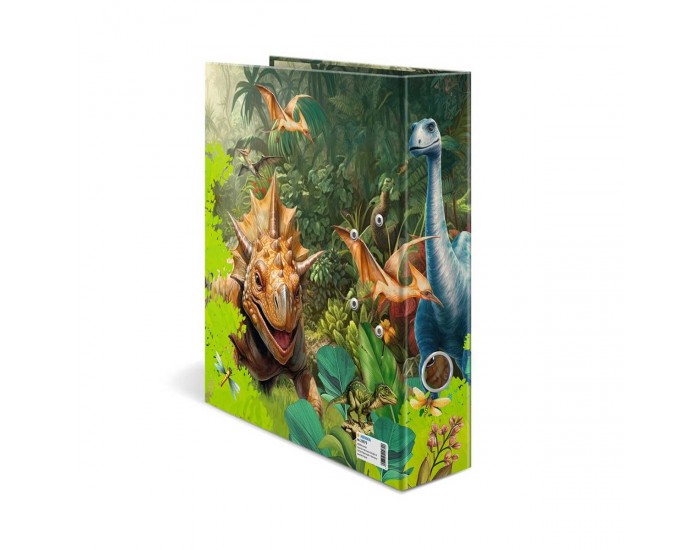 Herma Класьор Dino World, картонен, 7 cm, на динозаври