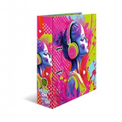Herma Класьор Music Girl, картонен, 7 cm, музикално момиче - Herma
