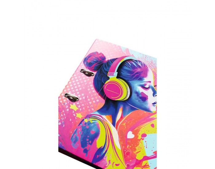 Herma Класьор Music Girl, картонен, 7 cm, музикално момиче