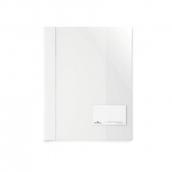 Durable Папка, A4+, PP, с джоб за визитка, бяла - Durable