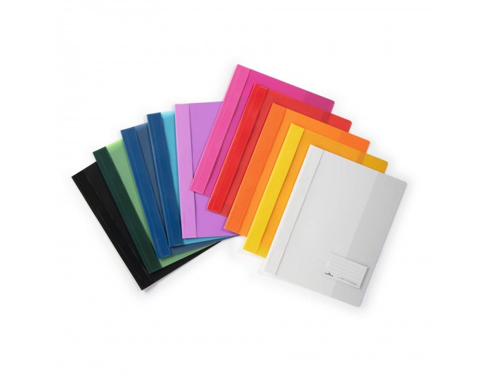 Durable Папка, A4+, PP, с джоб за визитка, оранжева