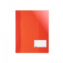 Durable Папка, A4+, PP, с джоб за визитка, червена - Durable