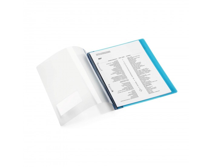 Durable Папка, A4+, PP, с джоб за визитка, червена