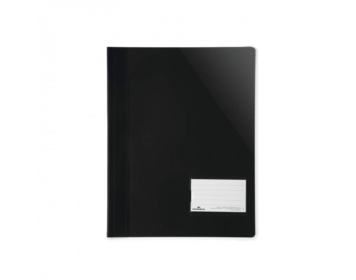 Durable Папка, A4+, PP, с джоб за визитка, черна