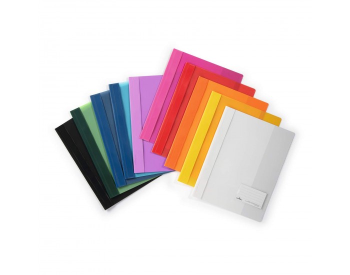 Durable Папка, A4+, PP, с джоб за визитка, черна