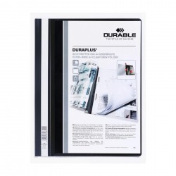 Durable Папка Duraplus, A4+, PP, с джоб на корицата, черна - Durable