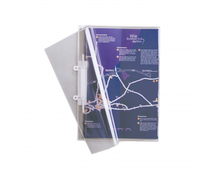 Durable Папка Clear View, PP, с джоб на корицата и перфорация