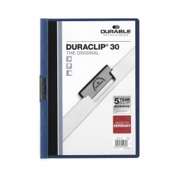 Durable Папка Duraclip 30, A4, тъмносиня - Durable