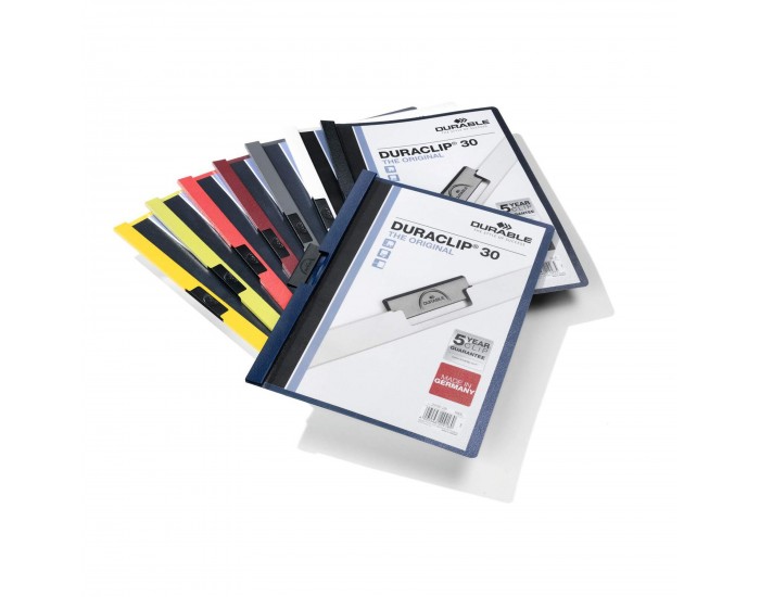 Durable Папка Duraclip 30, A4, тъмносиня