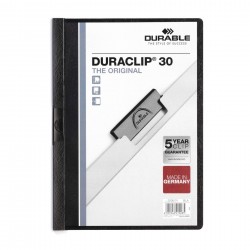 Durable Папка Duraclip 30, A4, черна - Durable