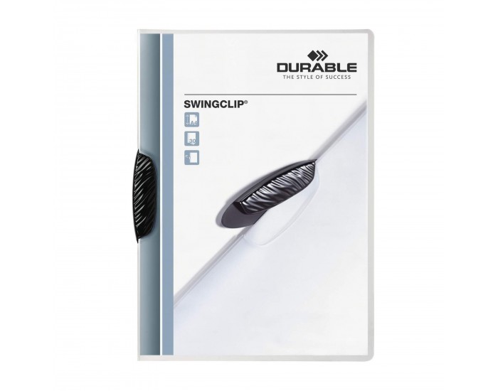 Durable Папка Swingclip 30, A4, черна