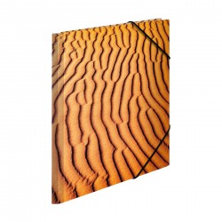 Herma Папка Nature, картонена, с ластик, A4, пясък - Herma