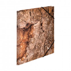 Herma Папка Nature, картонена, с ластик, A4, дърво - Herma