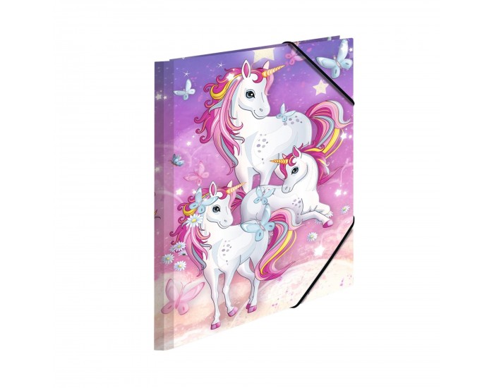 Herma Папка Unicorn, картонена, с ластик, A4