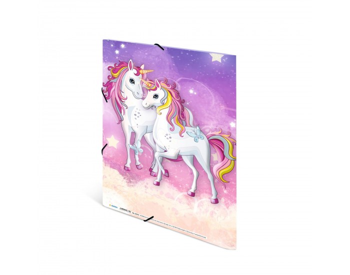 Herma Папка Unicorn, картонена, с ластик, A4