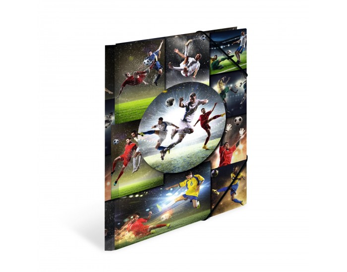 Herma Папка Football, картонена, с ластик, A4
