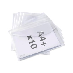 Rapesco Папка Eco GRS, PP, с копче, A4+, прозрачна, 10 броя - Rapesco