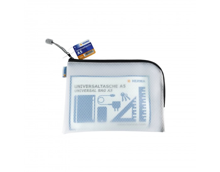Herma Папка Universal, A5, с цип, черна