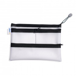 Herma Папка Universal Multibag, А5, с 4 отделения, с черен цип - Herma