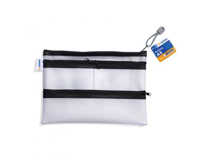 Herma Папка Universal Multibag, А5, с 4 отделения, с черен цип