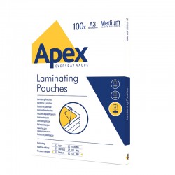 Фолио за ламиниране Apex, A3, 125 μm, 100 броя - Самозалепващи ленти и фолио
