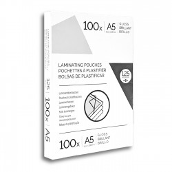 Fellowes Фолио за ламиниране, A5, 125 микрона, 100 броя - Fellowes