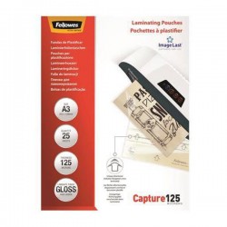 Fellowes Фолио за ламиниране, A3, 125 микрона, 25 броя - Fellowes