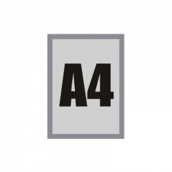 Рамка, магнитна, A4, сребриста - Офис аксесоари