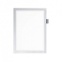 Durable Рамка Duraframe Note, самозалепваща се, магнитна, A4, сребриста - Durable