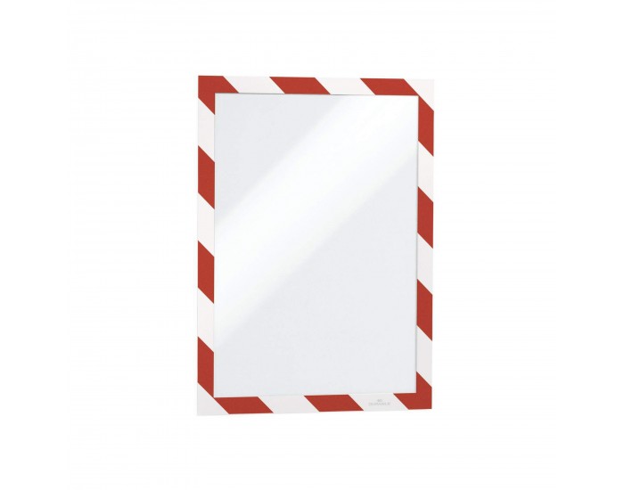 Durable Рамка Duraframe Security, самозалепваща се, магнитна, червена