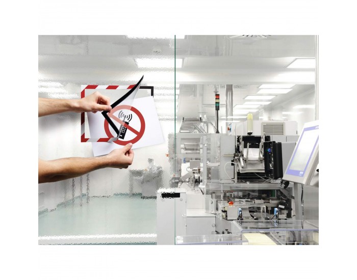 Durable Рамка Duraframe Security, самозалепваща се, магнитна, червена
