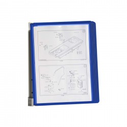 Durable Информационна система Vario Magnetic Wall, A4, с 5 джоба, синя - Durable