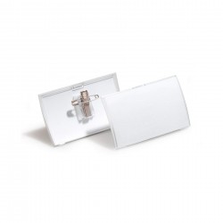 Durable Бадж Click Fold, с игла и щипка, хоризонтален, 40 х 75 mm, 25 броя - Durable