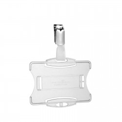 Durable Бадж ID, хоризонтален, пластмасов, за 1 карта, прозрачен, 10 броя - Durable