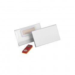 Durable Бадж, с магнит, хоризонтален, 40 х 75 mm, прозрачен, 25 броя - Durable