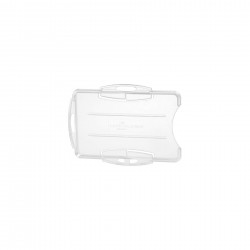Durable Бадж, хоризонтален, пластмасов, за 2 карти, прозрачен, 10 броя - Durable