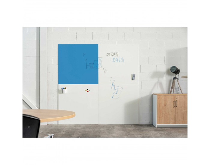Rocada Бяла дъска Skin Duo, магнитна, 100 x 200 cm, 2 модула