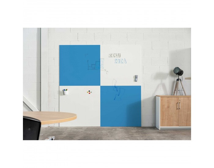 Rocada Бяла дъска Skin Duo, магнитна, 100 x 200 cm, 2 модула