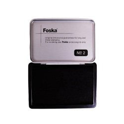 Foska Тампон за печат, № 2, 84 х 122 mm, черен - Офис аксесоари