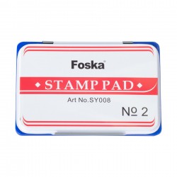 Foska Тампон за печат, № 2, 84 х 122 mm, син - Офис аксесоари