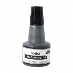 Foska Тампонно мастило, 30 ml, черно - Офис аксесоари