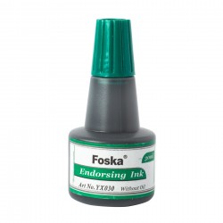 Foska Тампонно мастило, 30 ml, зелено - Офис аксесоари