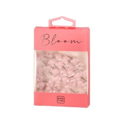 Пинчета за коркова дъска Biro Time Emerald, розови, 35 броя - Офис аксесоари