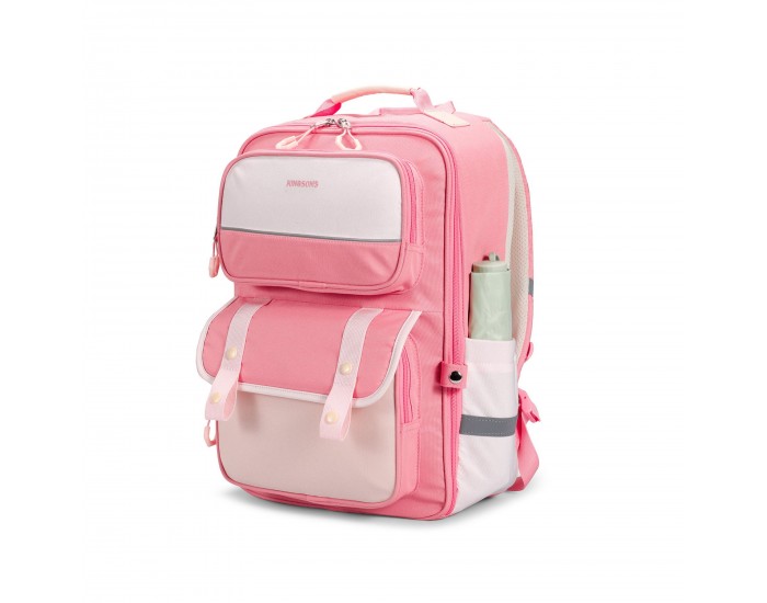 Раница Kingsons Ergo Junior, ученическа, розова