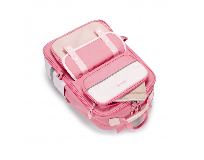 Раница Kingsons Ergo Junior, ученическа, розова